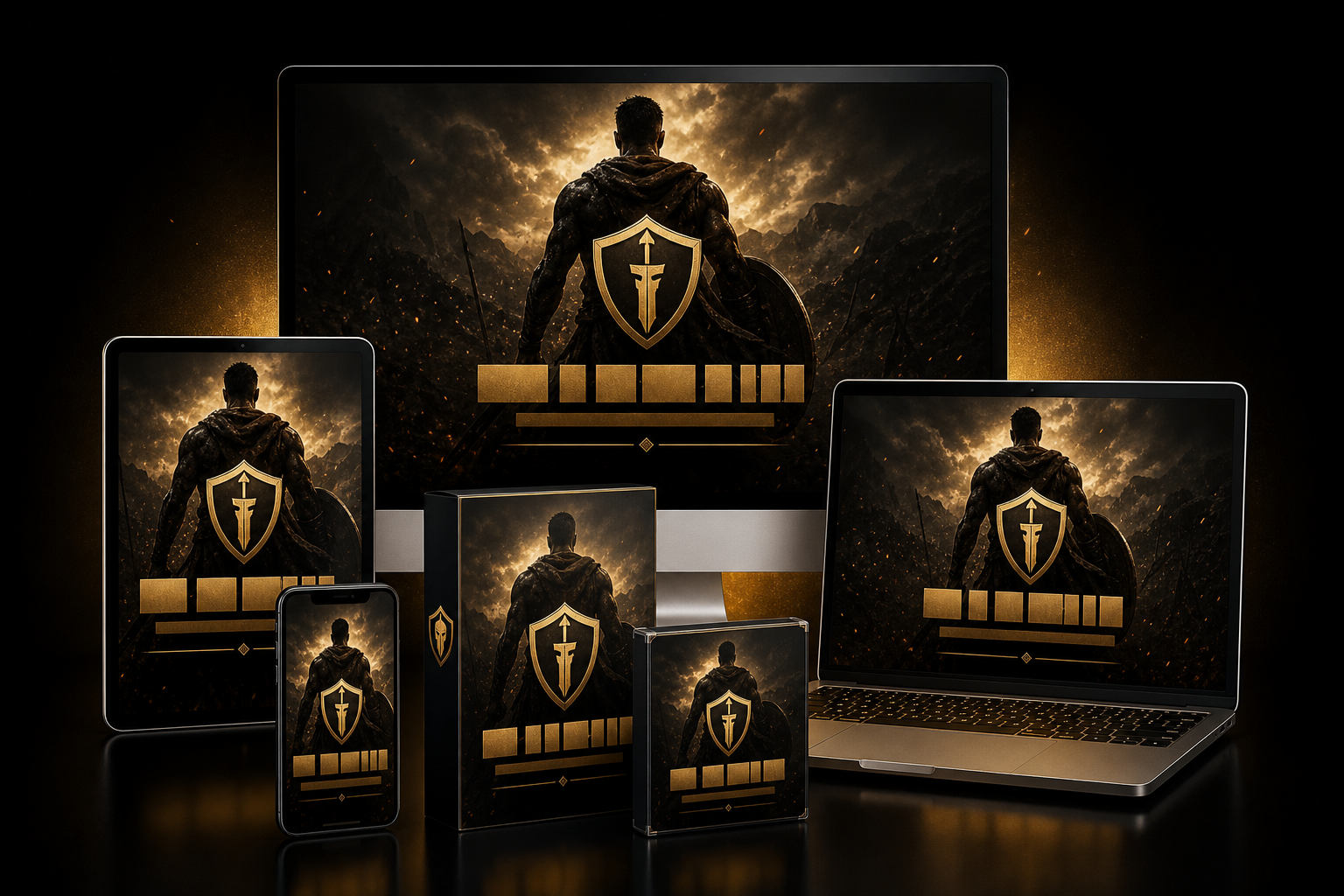 Mockup digital do curso Corpo de Batalha